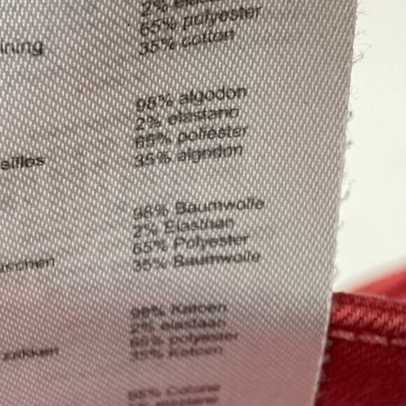 MAJE Broder Tomette Skinny Jean Sz XS Washed Red Pink - Picture 6 of 8